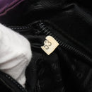 PRADA Quilted Chain Shoulder Bag Nylon Purple Gold Auth yk18126-12