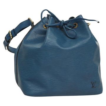 LOUIS VUITTON Epi Petit Noe Shoulder Bag Blue M44105 LV Auth yk18129