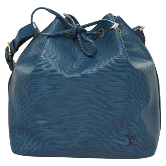 LOUIS VUITTON Epi Petit Noe Shoulder Bag Blue M44105 LV Auth yk18129
