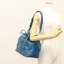 LOUIS VUITTON Epi Petit Noe Shoulder Bag Blue M44105 LV Auth yk18129-22