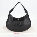 Salvatore Ferragamo Vala Shoulder Bag Leather Black Auth yk18131V-12