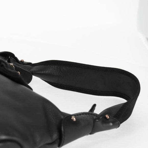 Salvatore Ferragamo Vala Shoulder Bag Leather Black Auth yk18131V