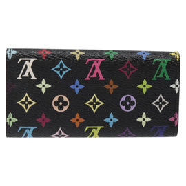 LOUIS VUITTON Multicolor Multicles 4 Key Case Black M93732 LV Auth yk18132 - 0