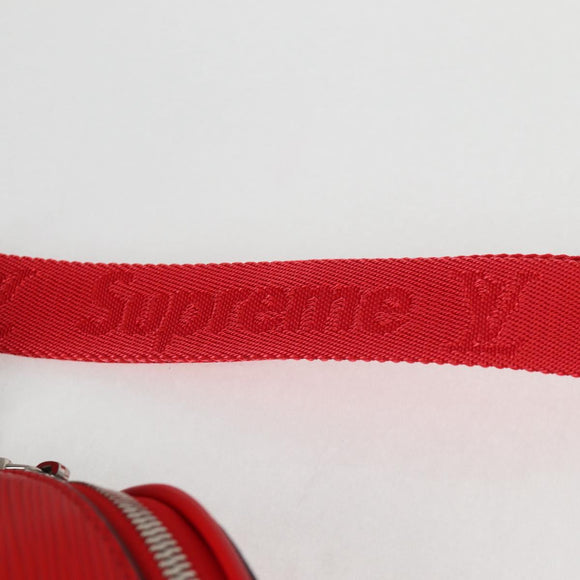 LOUIS VUITTON Epi LV × Supreme Bum BagPM Body Bag Red M53418 LV Auth yk18136SM
