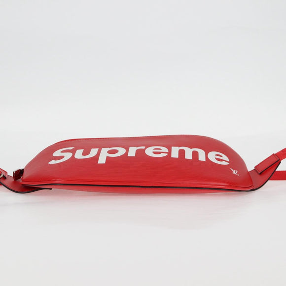 LOUIS VUITTON Epi LV × Supreme Bum BagPM Body Bag Red M53418 LV Auth yk18136A