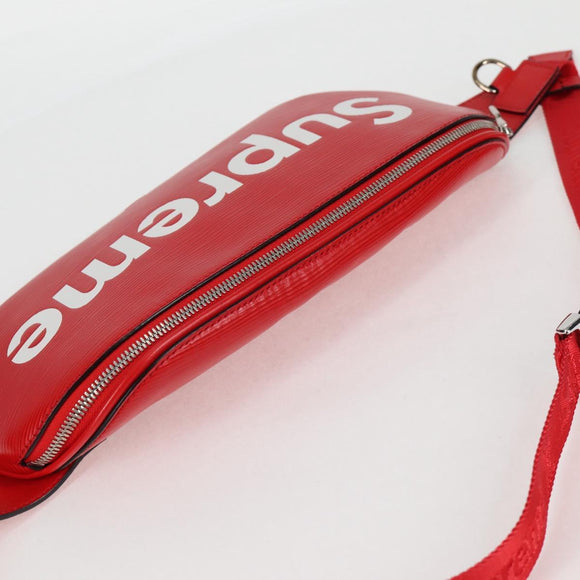 LOUIS VUITTON Epi LV × Supreme Bum BagPM Body Bag Red M53418 LV Auth yk18136A