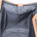 FENDI Pecan Canvas Hand Bag Brown Black gold Auth yk18138-20