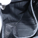 CELINE Macadam Canvas Shoulder Bag PVC Leather Black Gold Auth yk18139-11