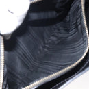 CELINE Macadam Canvas Shoulder Bag PVC Leather Black Gold Auth yk18139-20