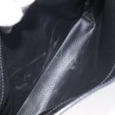 CELINE Macadam Canvas Shoulder Bag PVC Leather Black Gold Auth yk18139-21