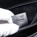 CELINE Macadam Canvas Shoulder Bag PVC Leather Black Gold Auth yk18139-12