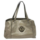 LOEWE Anagram Tote Bag Leather Gold Tone Auth yk18146-1