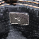 LOEWE Anagram Tote Bag Leather Gold Tone Auth yk18146-17