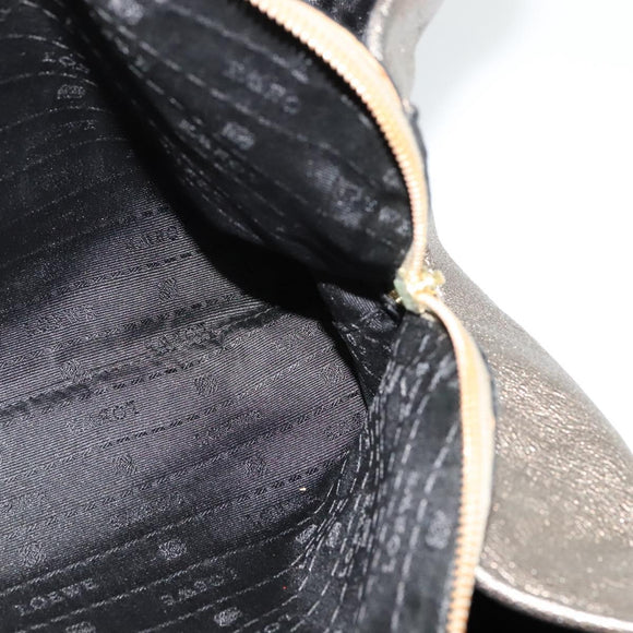 LOEWE Anagram Tote Bag Leather Gold Tone Auth yk18146