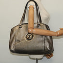 LOEWE Anagram Tote Bag Leather Gold Tone Auth yk18146-23