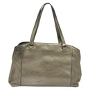 LOEWE Anagram Tote Bag Leather Gold Tone Auth yk18146-2