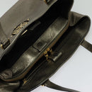 LOEWE Anagram Tote Bag Leather Gold Tone Auth yk18146-6