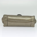 LOEWE Anagram Tote Bag Leather Gold Tone Auth yk18146-5