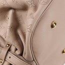 LOUIS VUITTON Monogram Punching Mahina XL Tote Bag Beige M93978 LV Auth yk18150A-15