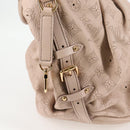 LOUIS VUITTON Monogram Punching Mahina XL Tote Bag Beige M93978 LV Auth yk18150A-17