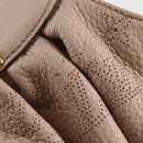 LOUIS VUITTON Monogram Punching Mahina XL Tote Bag Beige M93978 LV Auth yk18150A-3