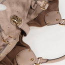 LOUIS VUITTON Monogram Punching Mahina XL Tote Bag Beige M93978 LV Auth yk18150A-7