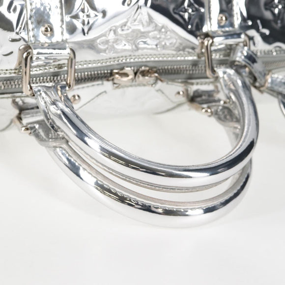 LOUIS VUITTON Monogram Miroir Keepall 55 Bag Silver Argent M95275 Auth yk18156SM