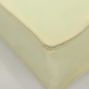 CHANEL COCO Mark Hand Bag Nylon Yellow Gold CC Auth yk18157-15