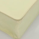 CHANEL COCO Mark Hand Bag Nylon Yellow Gold CC Auth yk18157-16