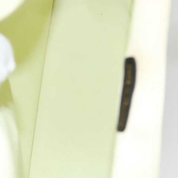 CHANEL COCO Mark Hand Bag Nylon Yellow Gold CC Auth yk18157