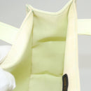 CHANEL COCO Mark Hand Bag Nylon Yellow Gold CC Auth yk18157-20