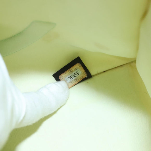 CHANEL COCO Mark Hand Bag Nylon Yellow Gold CC Auth yk18157