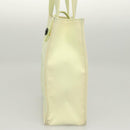 CHANEL COCO Mark Hand Bag Nylon Yellow Gold CC Auth yk18157-3