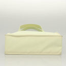 CHANEL COCO Mark Hand Bag Nylon Yellow Gold CC Auth yk18157-5