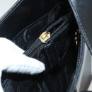 Salvatore Ferragamo Gancini Shoulder Bag Leather Black Gold Auth yk18162-22