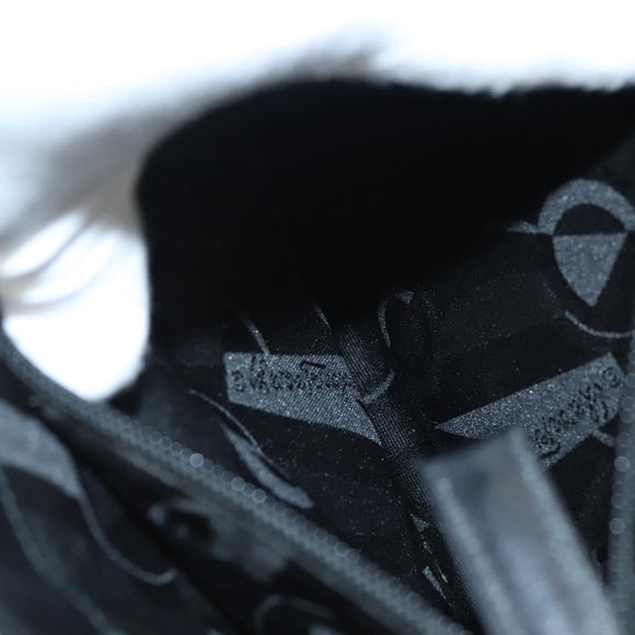 Salvatore Ferragamo Gancini Shoulder Bag Leather Black Gold Auth yk18162