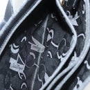 Salvatore Ferragamo Gancini Shoulder Bag Leather Black Gold Auth yk18162-25