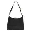 Salvatore Ferragamo Gancini Shoulder Bag Leather Black Gold Auth yk18162-2