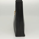 Salvatore Ferragamo Gancini Shoulder Bag Leather Black Gold Auth yk18162-3