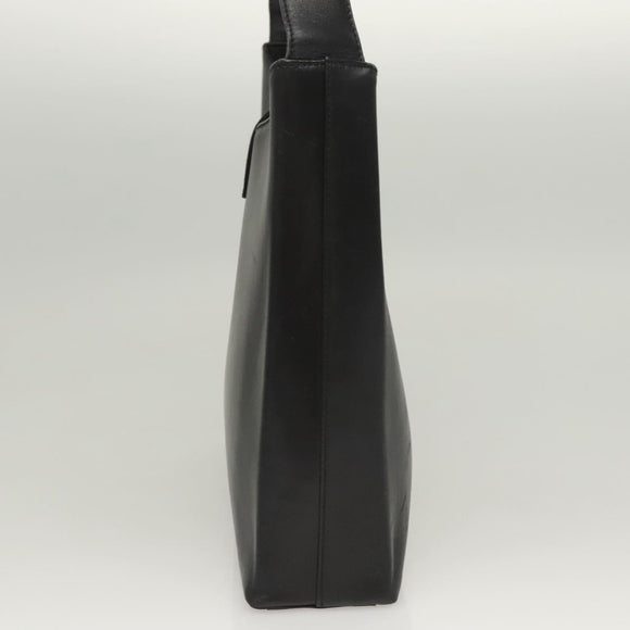 Salvatore Ferragamo Gancini Shoulder Bag Leather Black Gold Auth yk18162