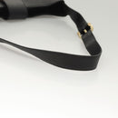 Salvatore Ferragamo Gancini Shoulder Bag Leather Black Gold Auth yk18162-7