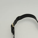 Salvatore Ferragamo Gancini Shoulder Bag Leather Black Gold Auth yk18162-8