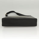 Salvatore Ferragamo Gancini Shoulder Bag Leather Black Gold Auth yk18162-5