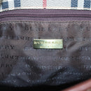 BURBERRY Nova Check Shoulder Bag PVC Beige Gold Auth yk18181-10