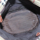 BURBERRY Nova Check Shoulder Bag PVC Beige Gold Auth yk18181-11