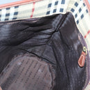 BURBERRY Nova Check Shoulder Bag PVC Beige Gold Auth yk18181-17