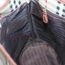 BURBERRY Nova Check Shoulder Bag PVC Beige Gold Auth yk18181-18