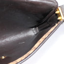 Christian Dior Trotter Canvas Shoulder Bag Brown Gold Auth yk18182-18