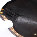 Christian Dior Trotter Canvas Shoulder Bag Brown Gold Auth yk18182-19