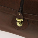 Burberrys Nova Check Boston Bag Canvas Beige Gold Auth yk18195-10